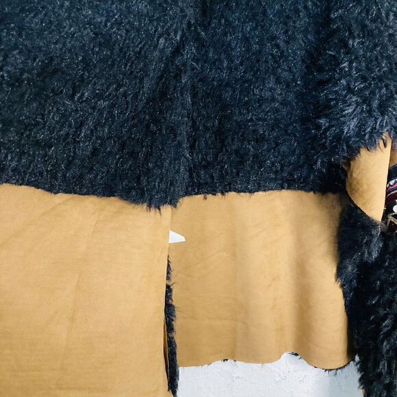 Scandal Italy Womens Serenity Brown And Black Faux Fur Boho Vest One Size - Picture 10 of 16